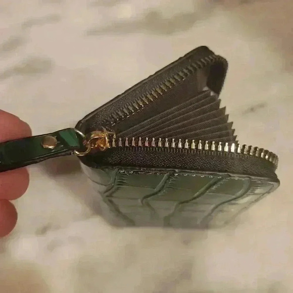 Unisex PU Credit Card Holder Zipper Purse Card Holder Wallet Money Coin … - Picture 7 of 13